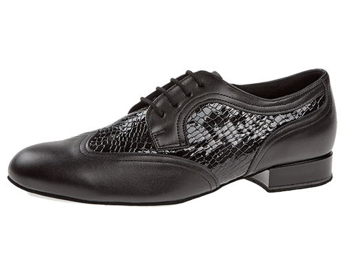 Model 089-025-149<br>Men's Oxford Leather Kroko Shoes